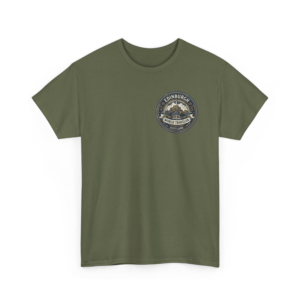 Edinburgh, Scotland World Traveler Unisex Heavy Cotton Tee