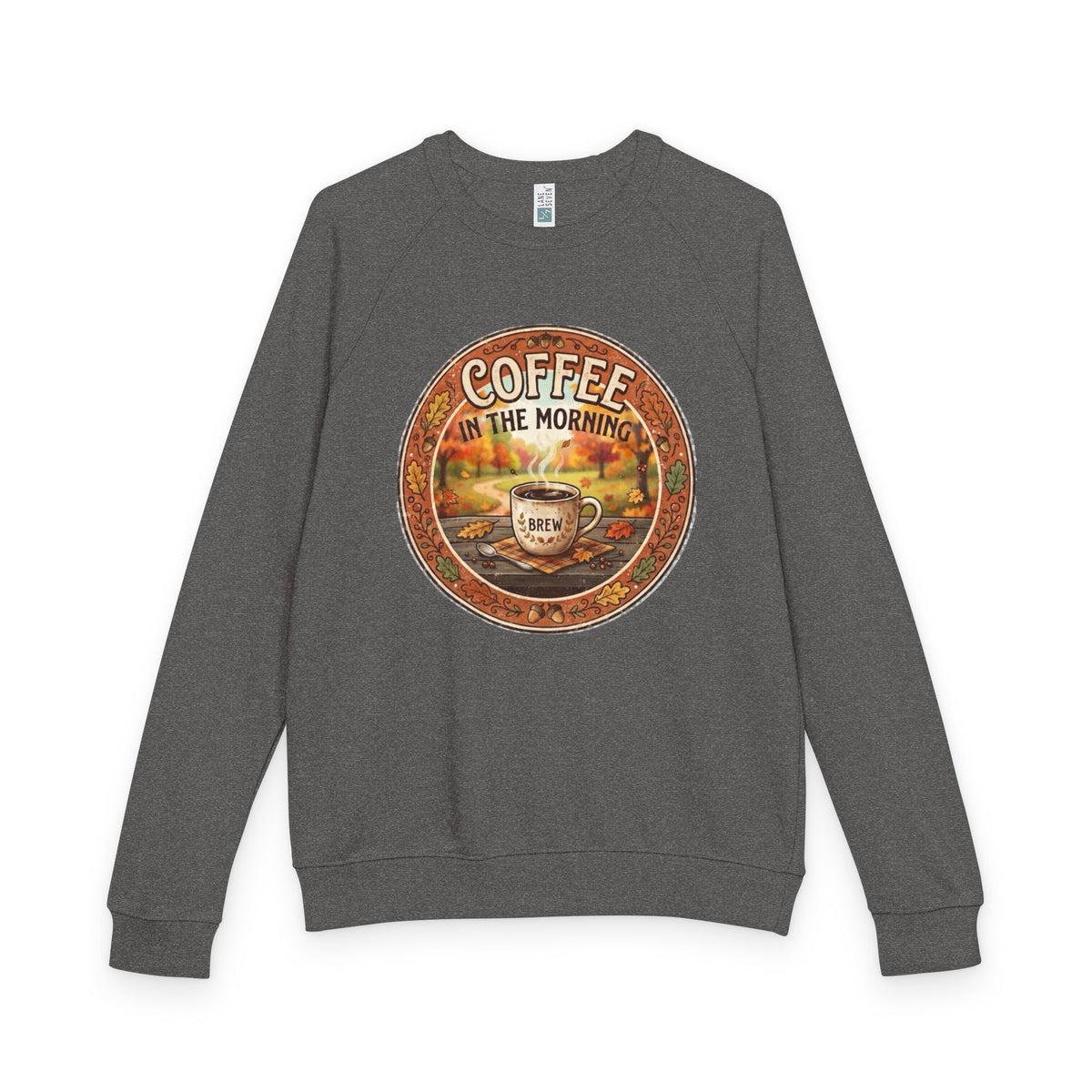 Coffee in the Morning Unisex French Terry Raglan Crewneck