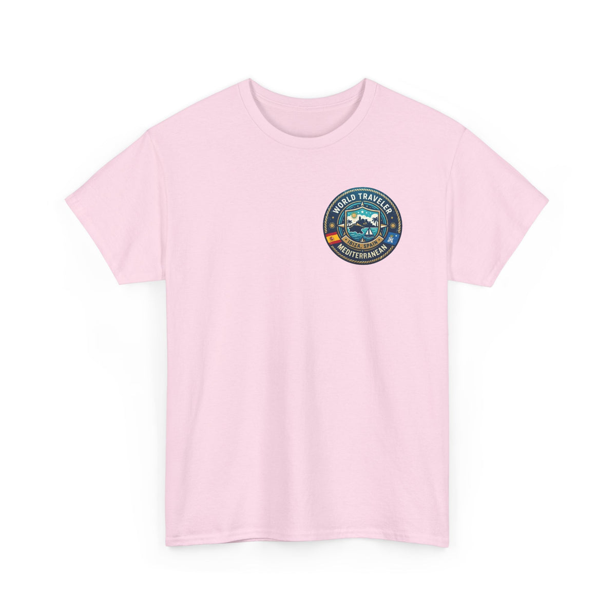 Ibiza, Spain World Traveler Unisex Heavy Cotton Tee