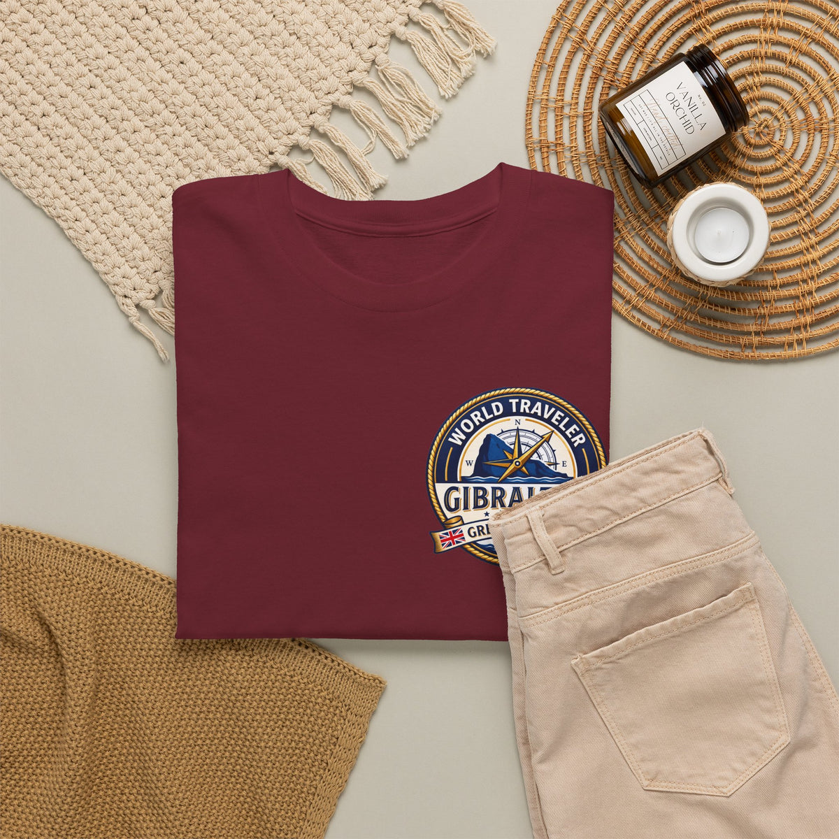 Gibraltar World Traveler Unisex Heavy Cotton Tee