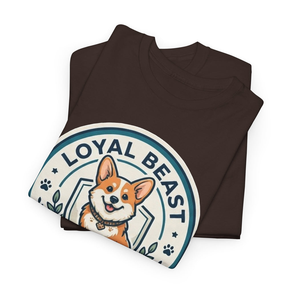Loyal Beast Corgi Unisex Heavy Cotton Tee