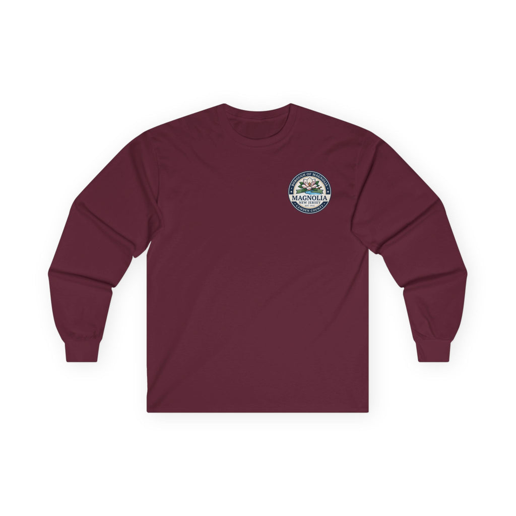 Magnolia, NJ Front and Back Logo Long Sleeve Tee Unisex Ultra Cotton