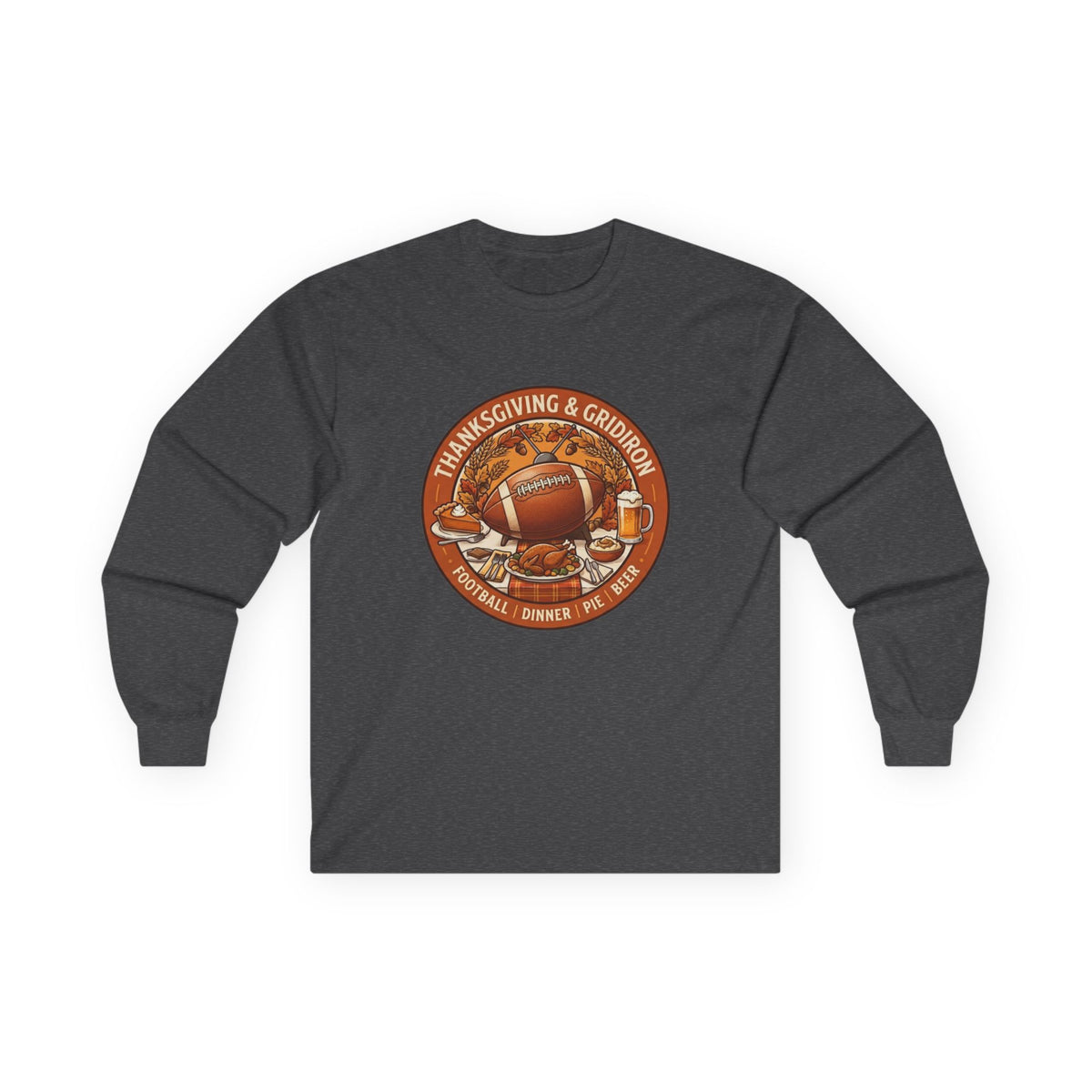 Thanksgiving Football Unisex Ultra Cotton Long Sleeve Tee