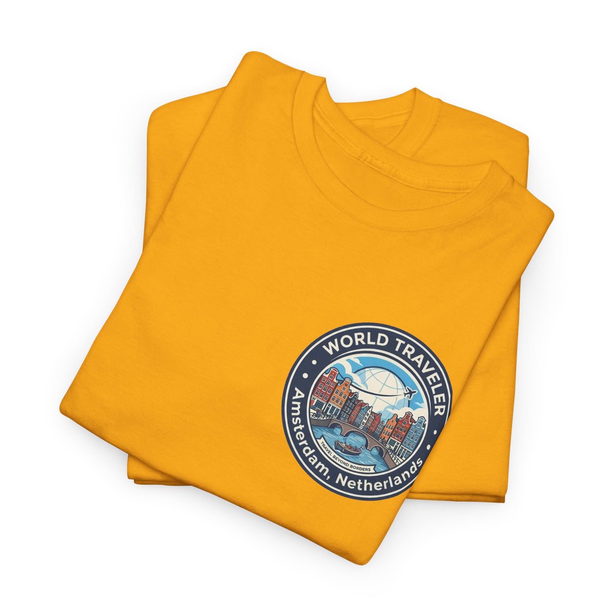 Amsterdam World Traveler Unisex Heavy Cotton Tee