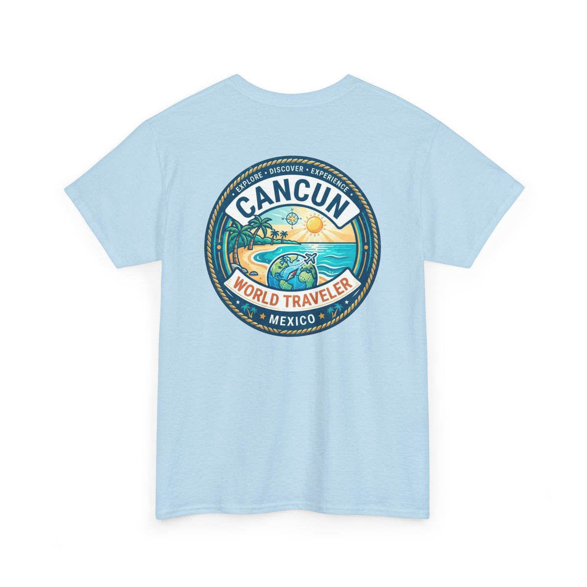 Cancun, Mexico World Traveler Unisex Heavy Cotton Tee