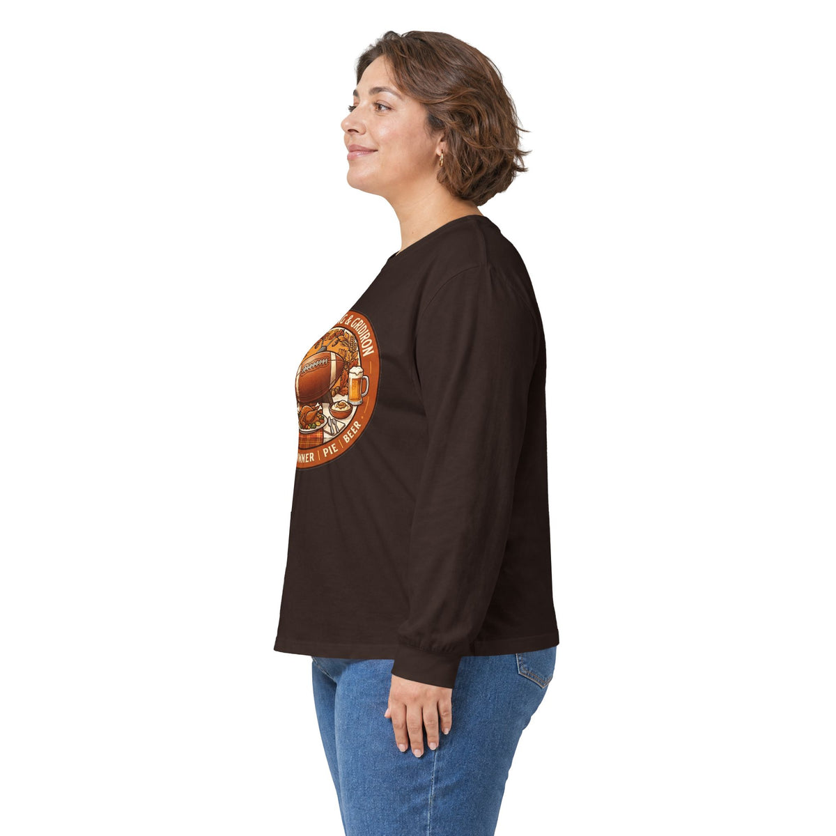 Thanksgiving Football Unisex Ultra Cotton Long Sleeve Tee