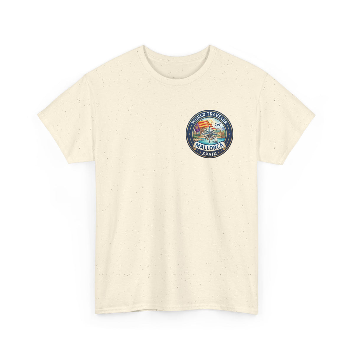 Mallorca, Spain World Traveler Unisex Heavy Cotton Tee
