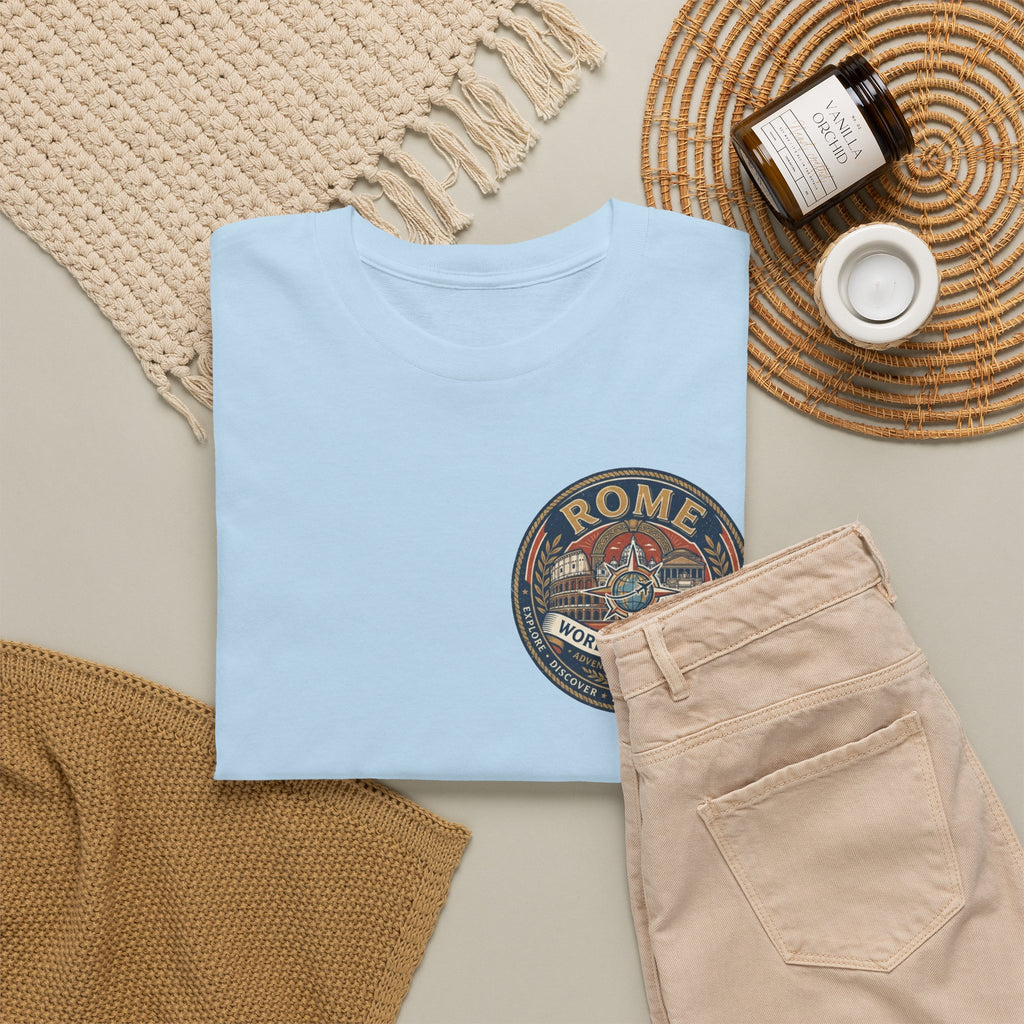Rome, Italy World Traveler Unisex Heavy Cotton Tee