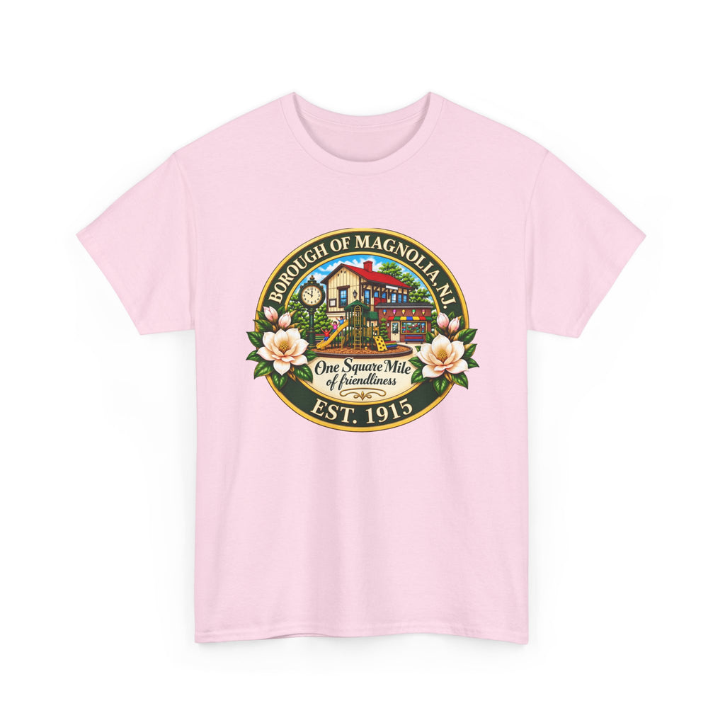 Magnolia, NJ Front Logo Unisex Heavy Cotton Tee