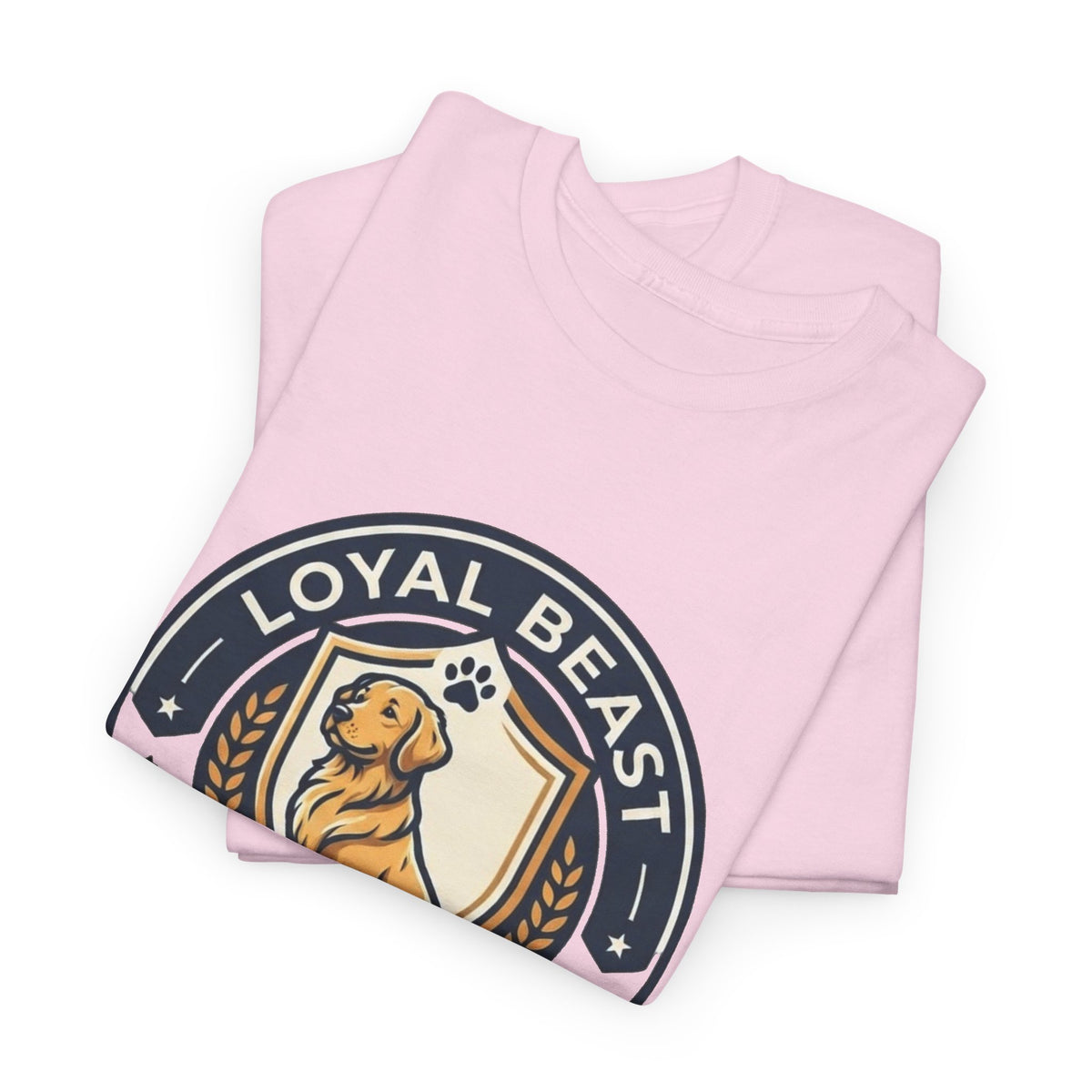 Loyal Beast Golden Retriever Unisex Heavy Cotton Tee