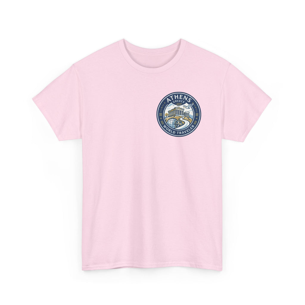 Athens, Greece World Traveler Unisex Heavy Cotton Tee
