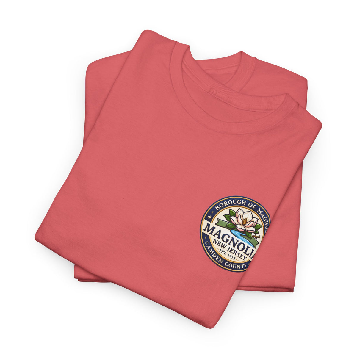 Magnolia, NJ Front and Back Logo Unisex Heavy Cotton Tee