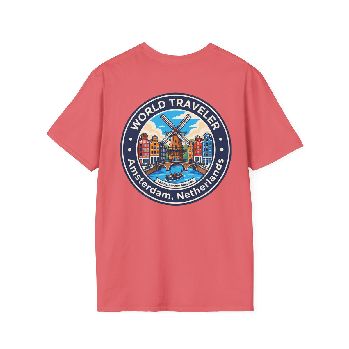 Amsterdam World Traveler Unisex Softstyle T-Shirt
