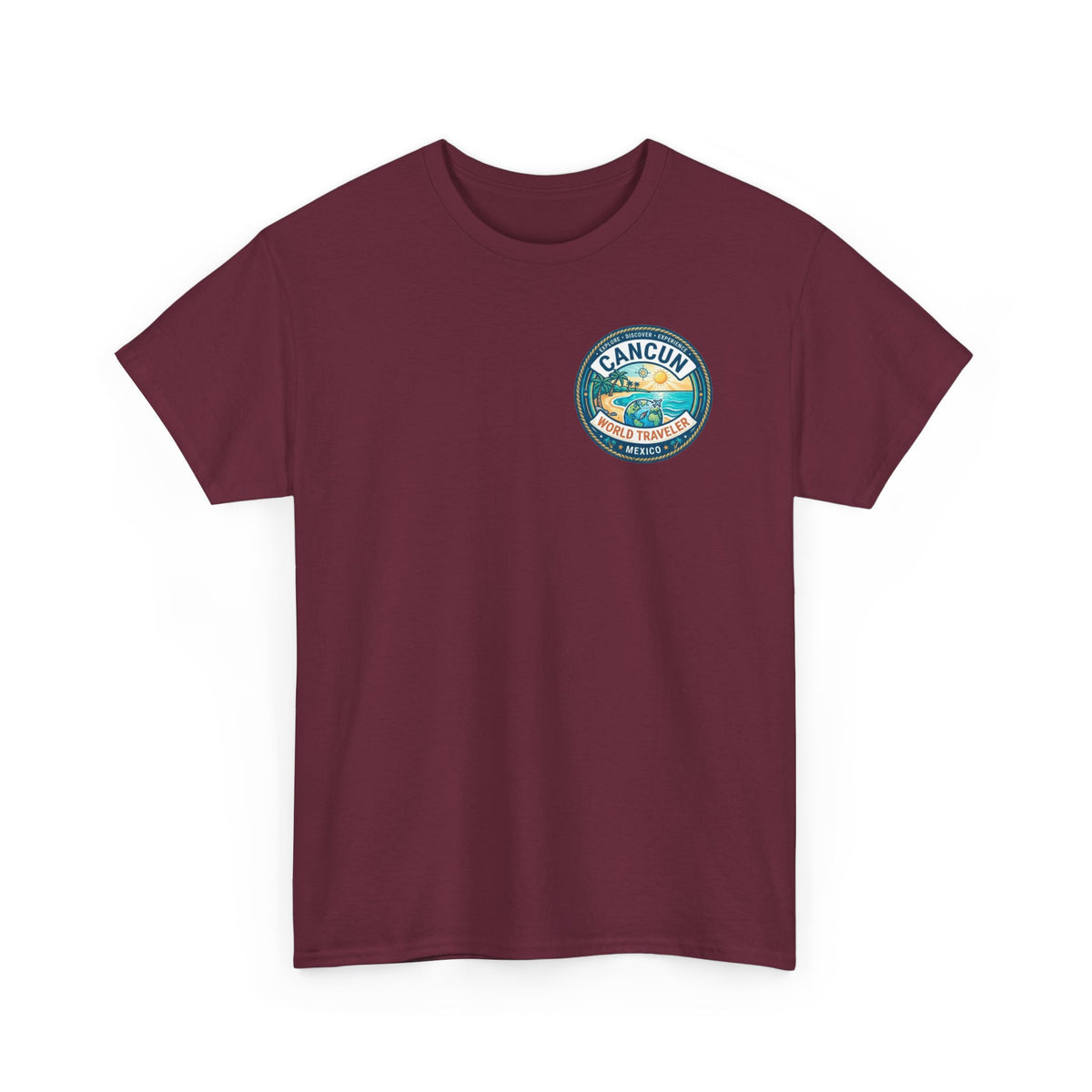 Cancun, Mexico World Traveler Unisex Heavy Cotton Tee