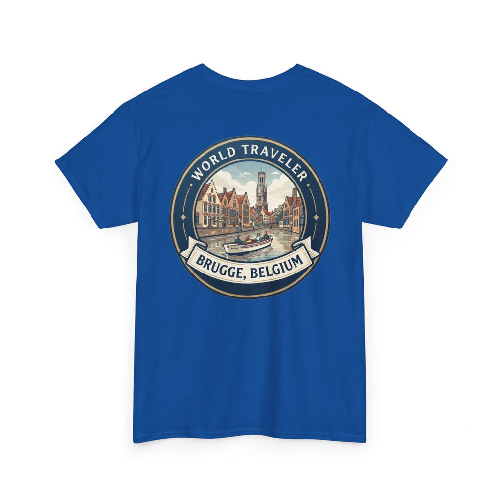 Brugge, Belgium World Traveler Unisex Heavy Cotton Tee