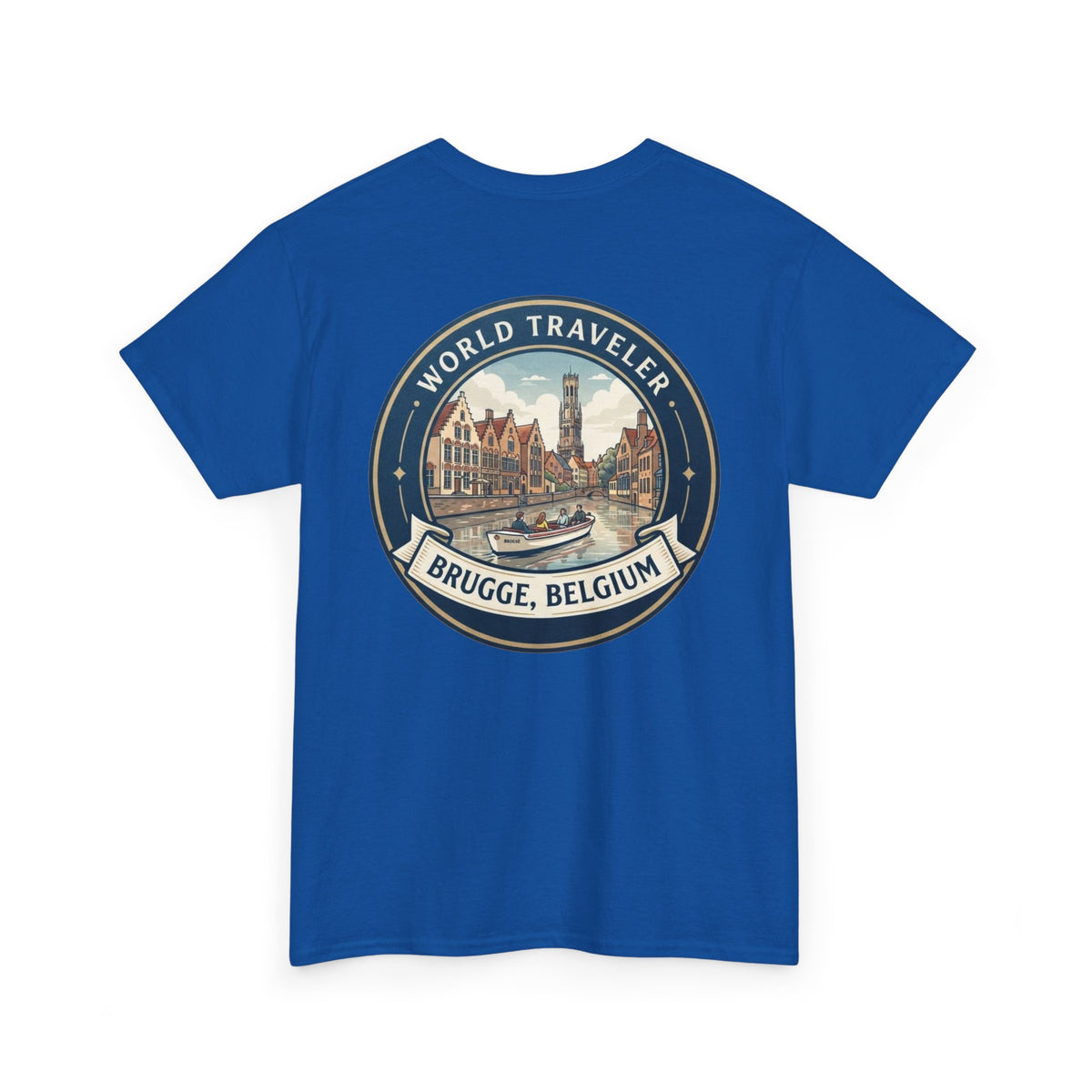 Brugge, Belgium World Traveler Unisex Heavy Cotton Tee