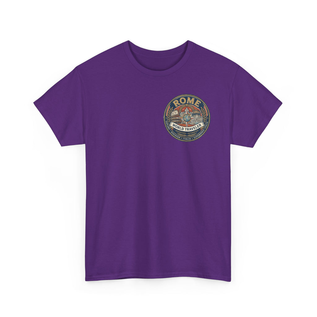 Rome, Italy World Traveler Unisex Heavy Cotton Tee