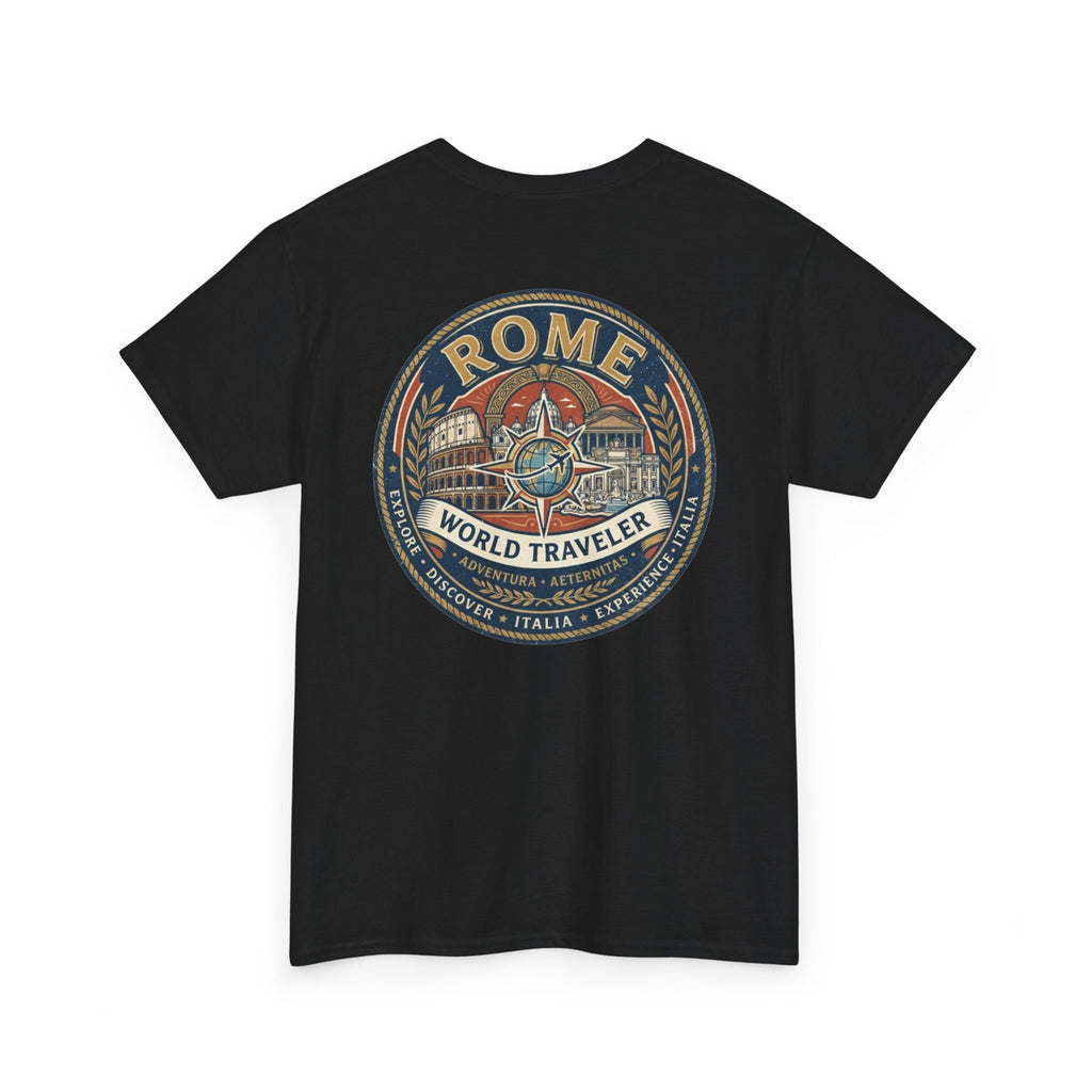 Rome, Italy World Traveler Unisex Heavy Cotton Tee