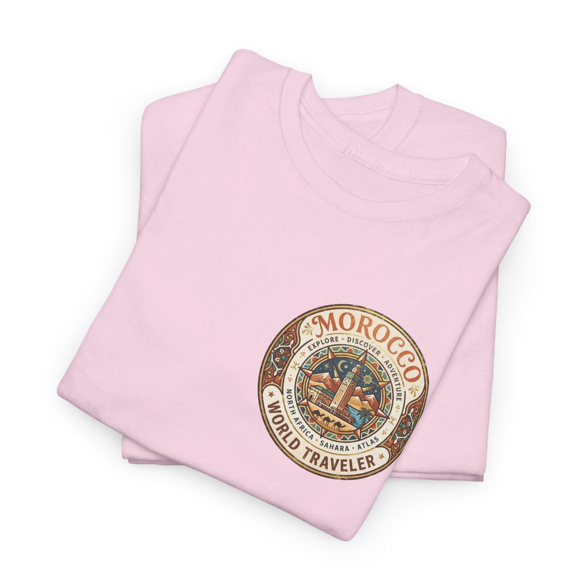 Morocco World Traveler Unisex Heavy Cotton Tee