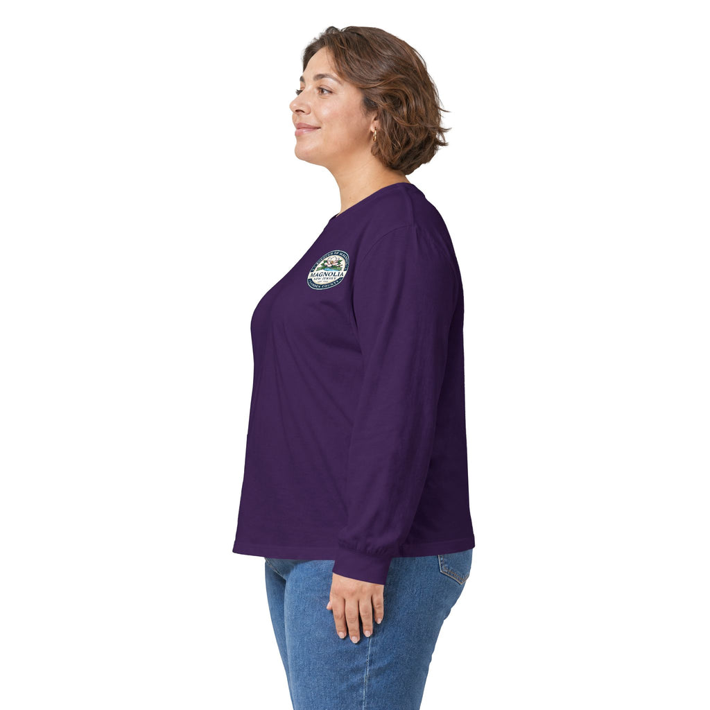 Magnolia, NJ Front and Back Logo Long Sleeve Tee Unisex Ultra Cotton