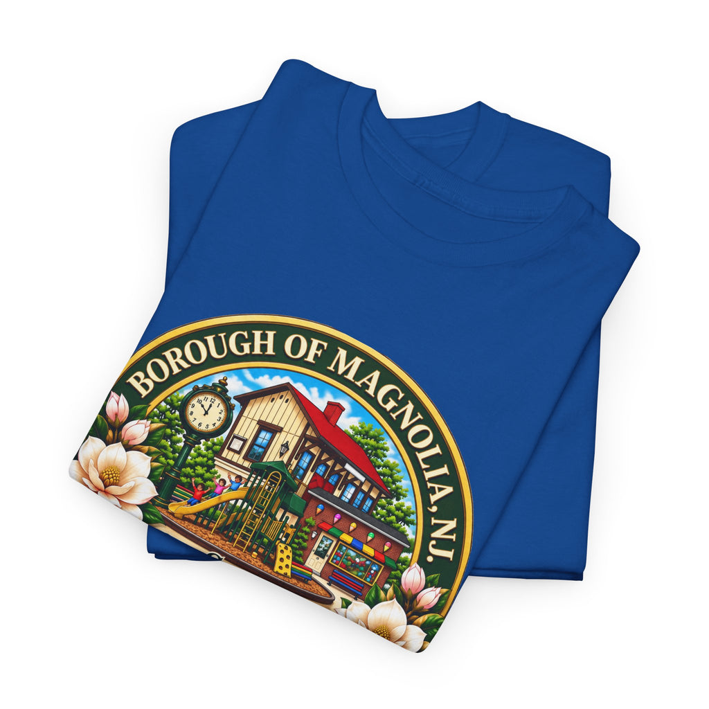 Magnolia, NJ Front Logo Unisex Heavy Cotton Tee