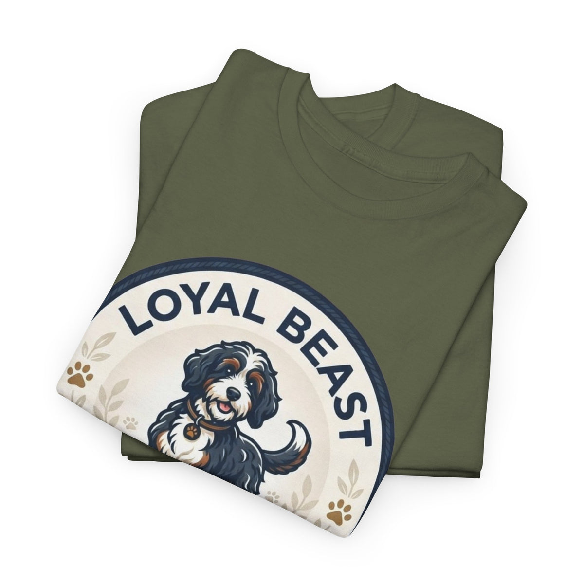 Loyal Beast Bernadoodle Unisex Heavy Cotton Tee