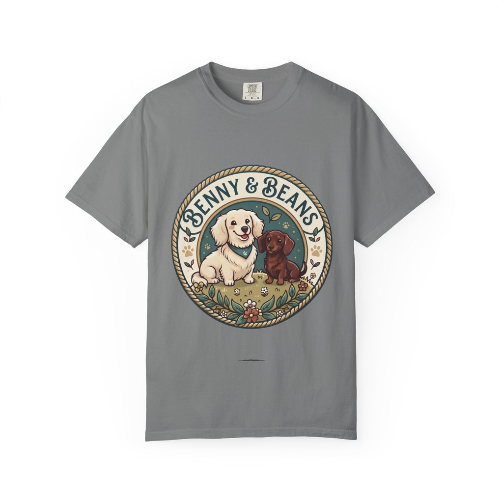 T-Shirt — Penny & Beans Vintage Dog Patch Graphic