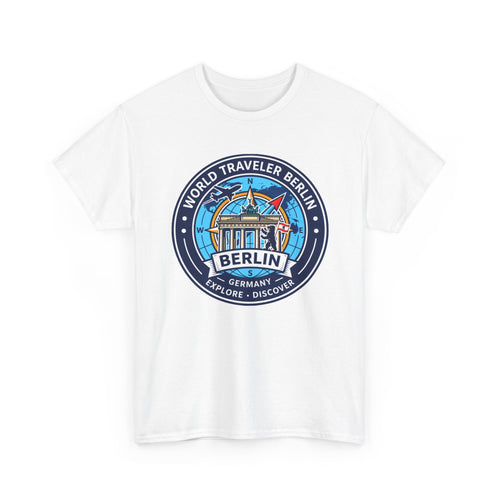Berlin, Germany World Traveler Unisex Heavy Cotton Tee