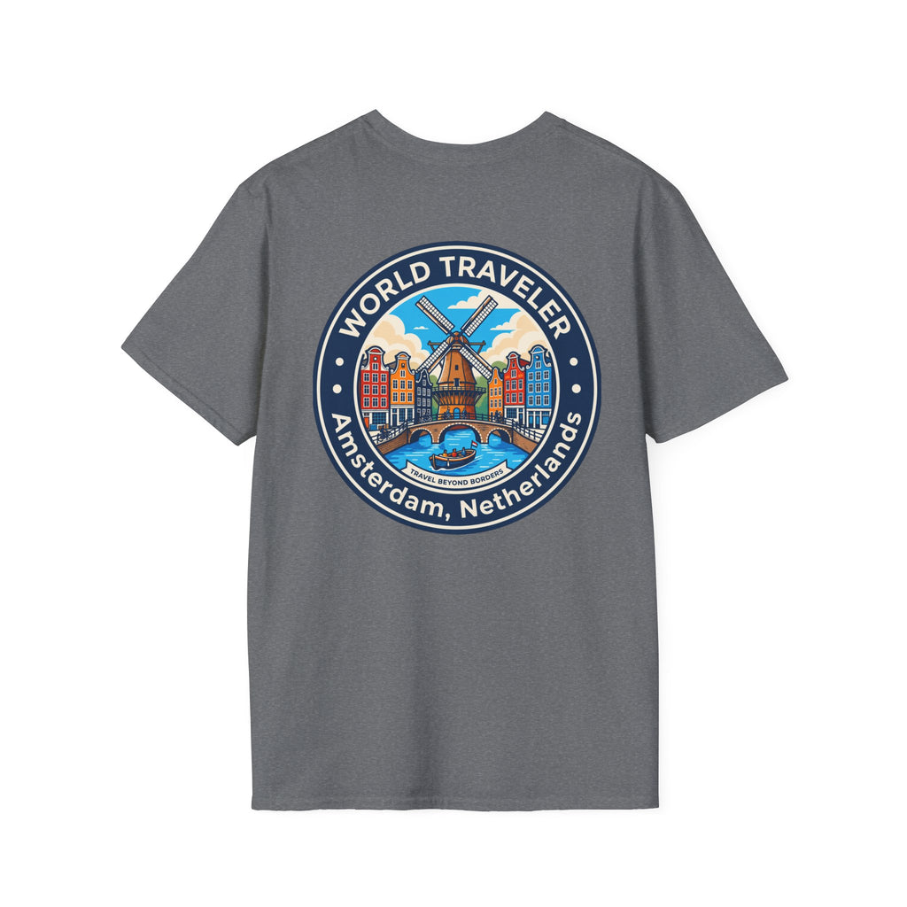 Amsterdam World Traveler Unisex Softstyle T-Shirt