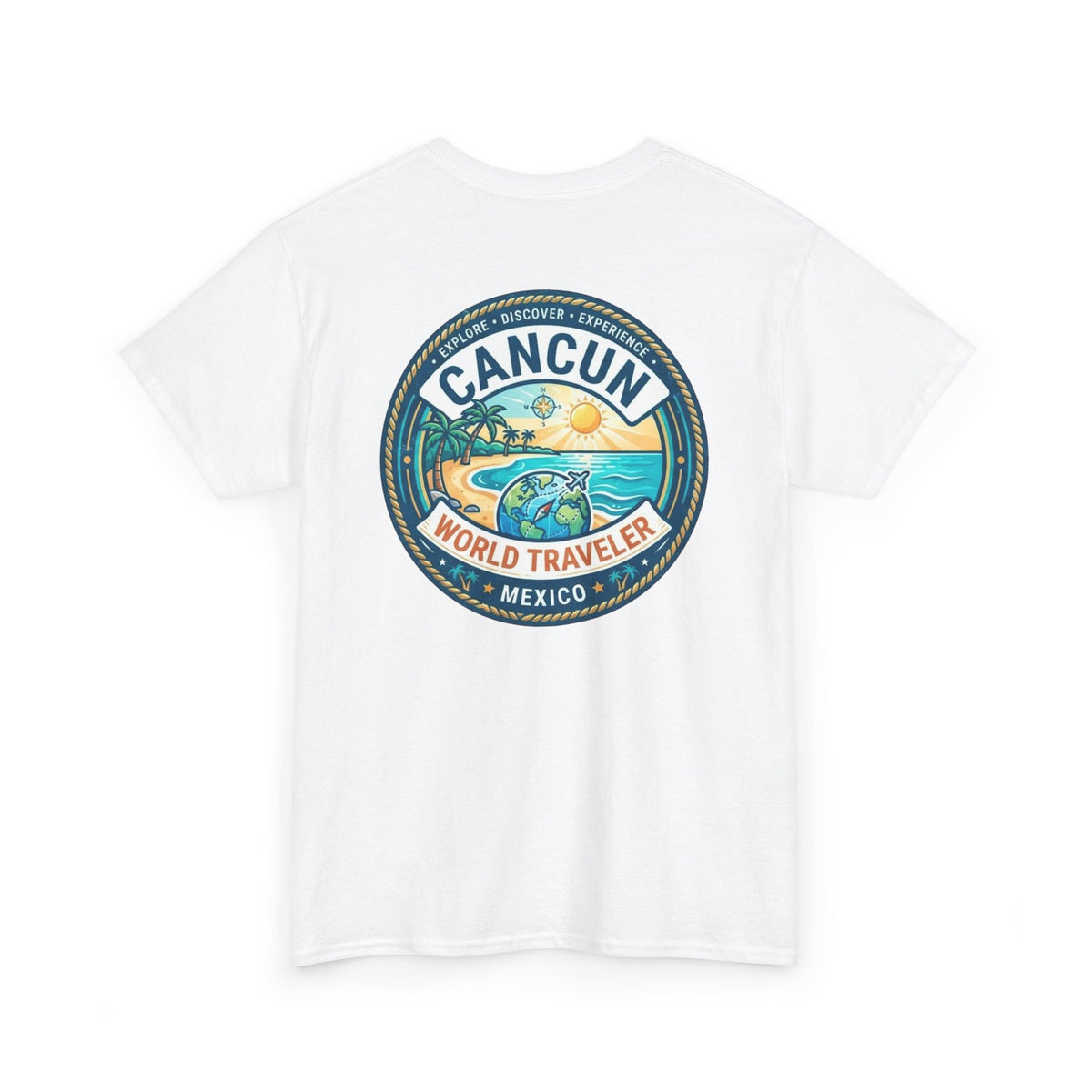 Cancun, Mexico World Traveler Unisex Heavy Cotton Tee