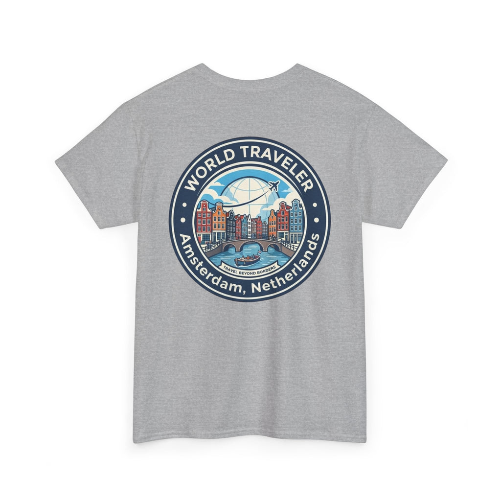Amsterdam World Traveler Unisex Heavy Cotton Tee