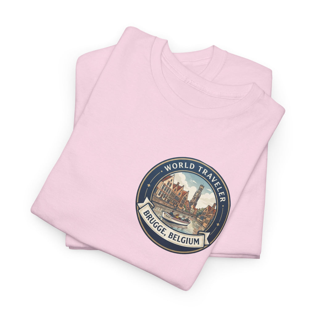 Brugge, Belgium World Traveler Unisex Heavy Cotton Tee