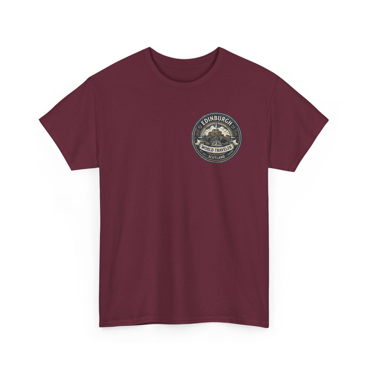 Edinburgh, Scotland World Traveler Unisex Heavy Cotton Tee