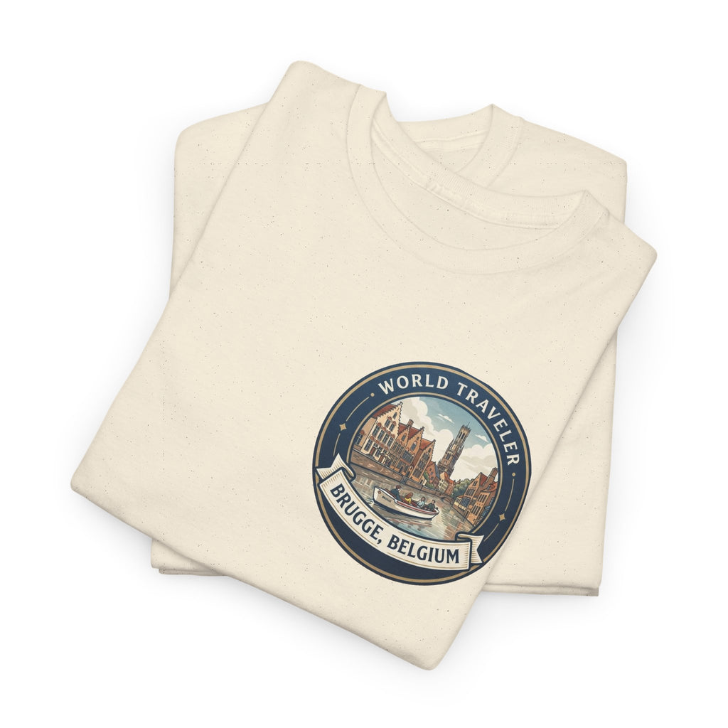 Brugge, Belgium World Traveler Unisex Heavy Cotton Tee