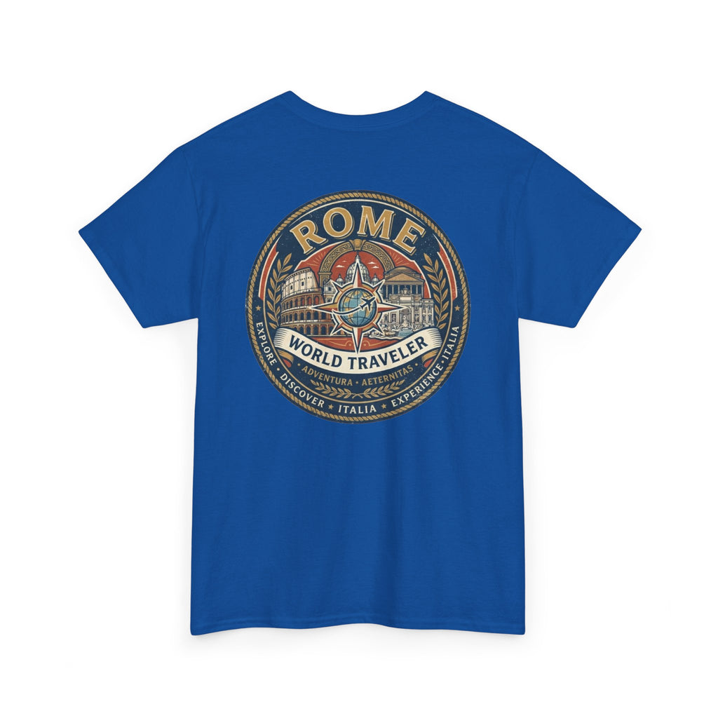 Rome, Italy World Traveler Unisex Heavy Cotton Tee