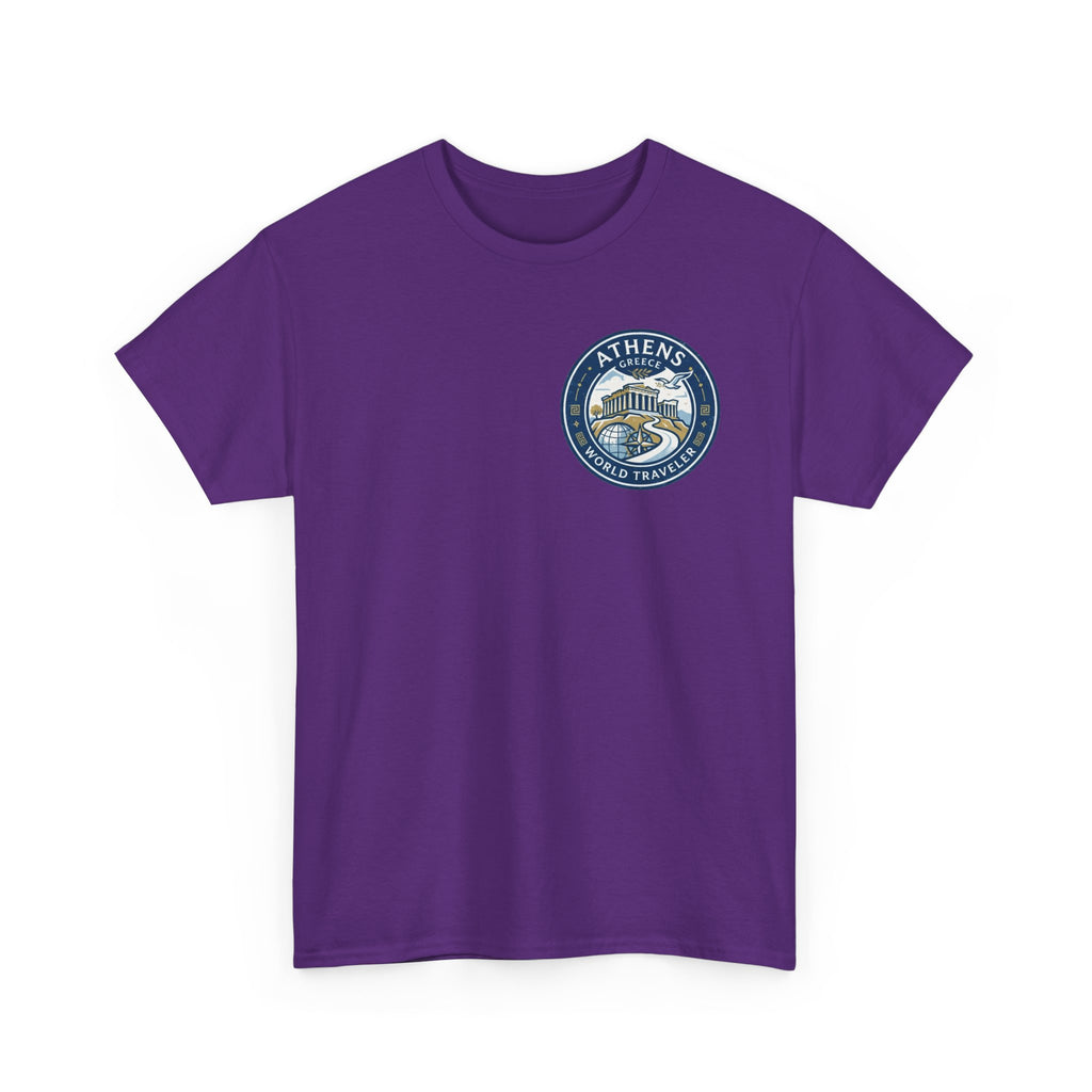 Athens, Greece World Traveler Unisex Heavy Cotton Tee