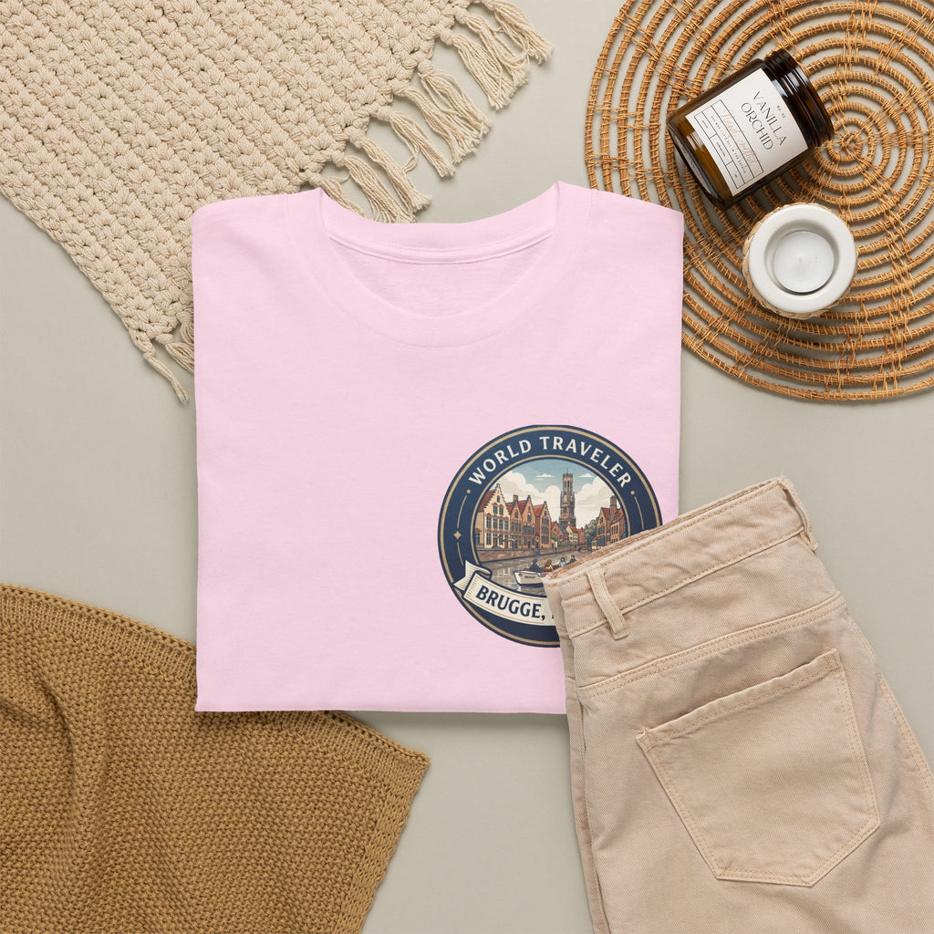 Brugge, Belgium World Traveler Unisex Heavy Cotton Tee