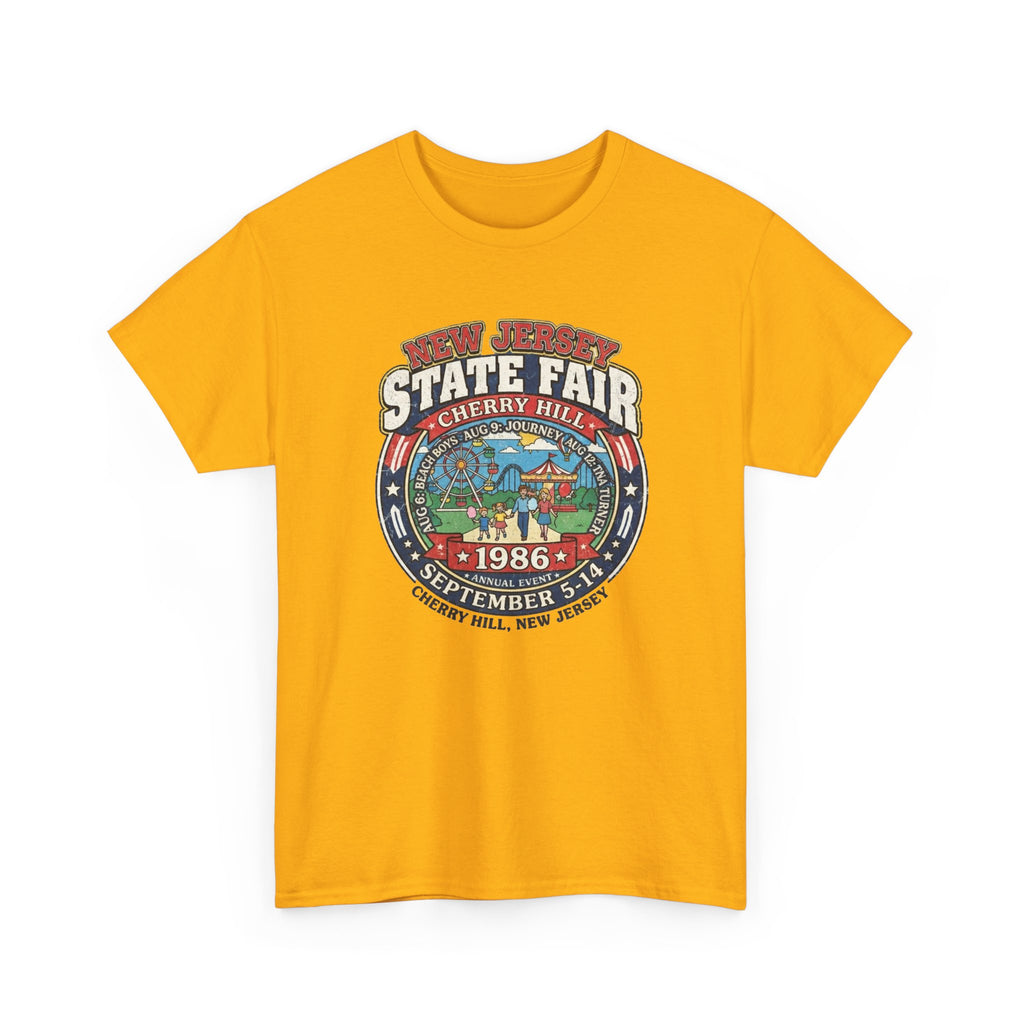 Nj State Fair 1986 vintage graphic Unisex Heavy Cotton Tee
