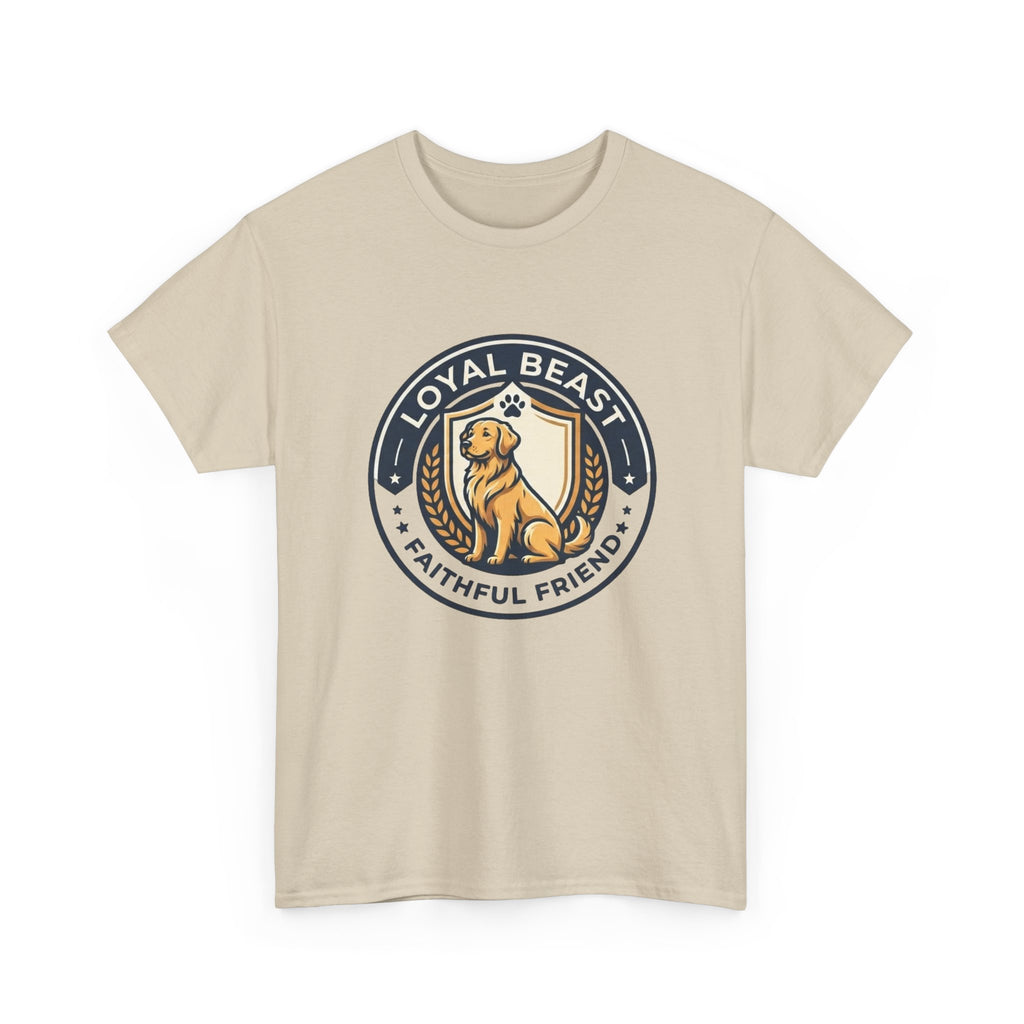Loyal Beast Golden Retriever Unisex Heavy Cotton Tee