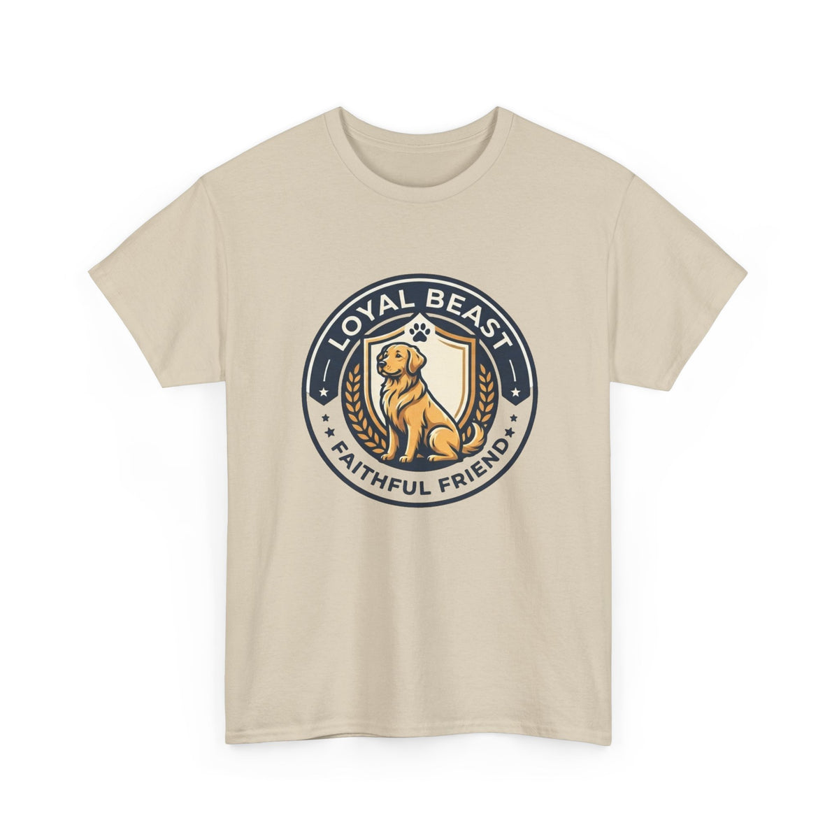 Loyal Beast Golden Retriever Unisex Heavy Cotton Tee