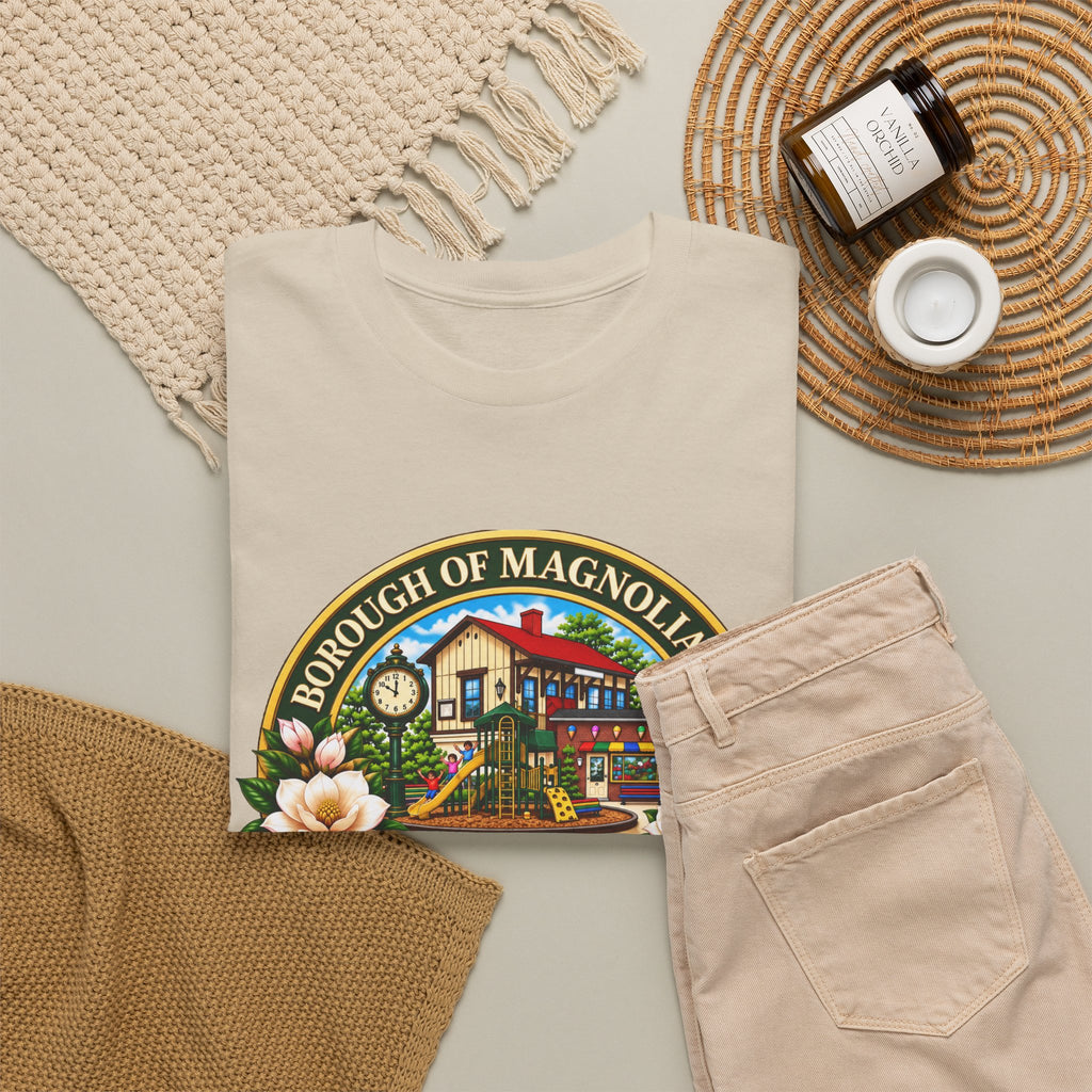 Magnolia, NJ Front Logo Unisex Heavy Cotton Tee