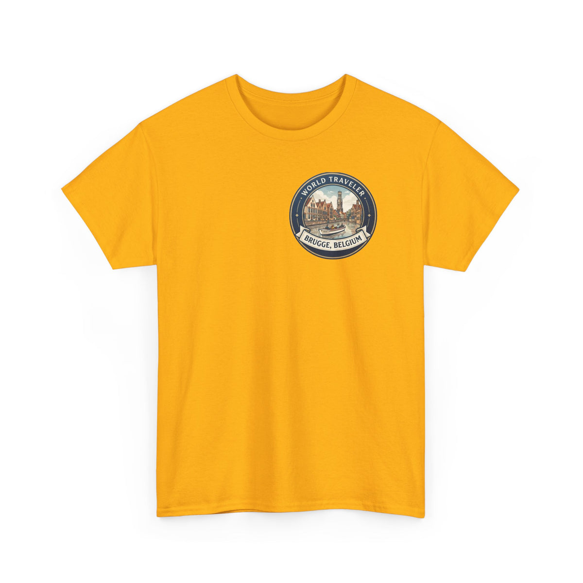 Brugge, Belgium World Traveler Unisex Heavy Cotton Tee
