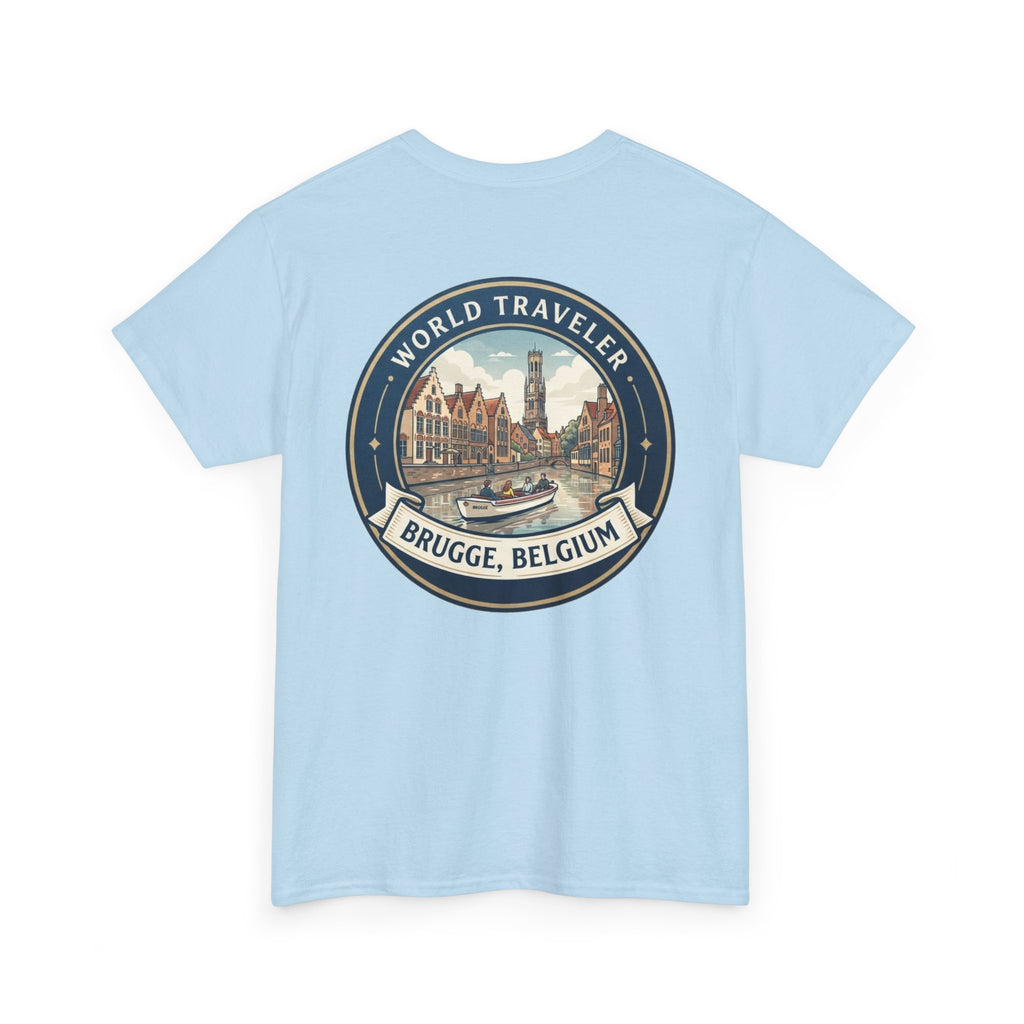 Brugge, Belgium World Traveler Unisex Heavy Cotton Tee