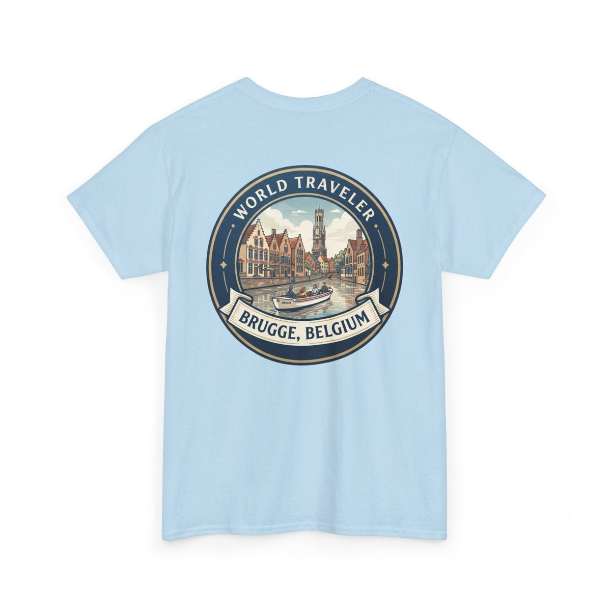 Brugge, Belgium World Traveler Unisex Heavy Cotton Tee