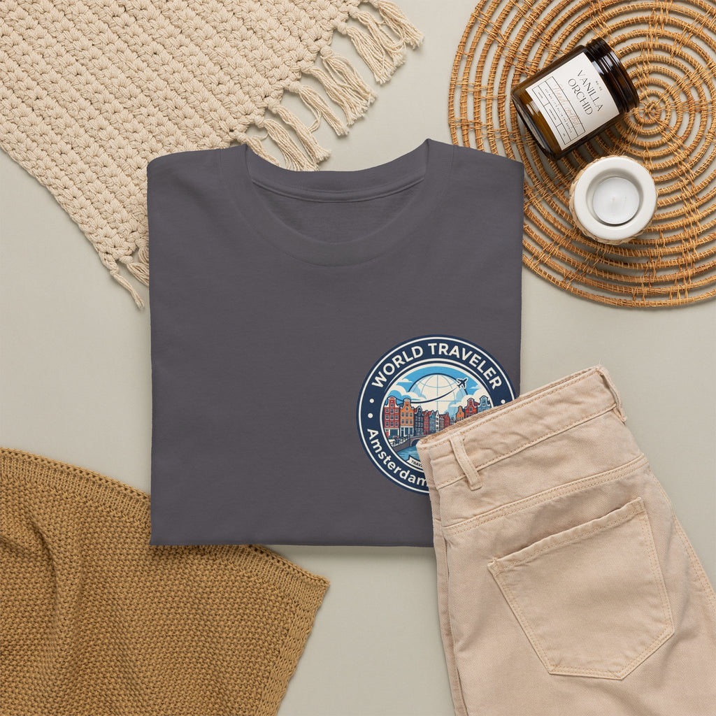 Amsterdam World Traveler Unisex Heavy Cotton Tee