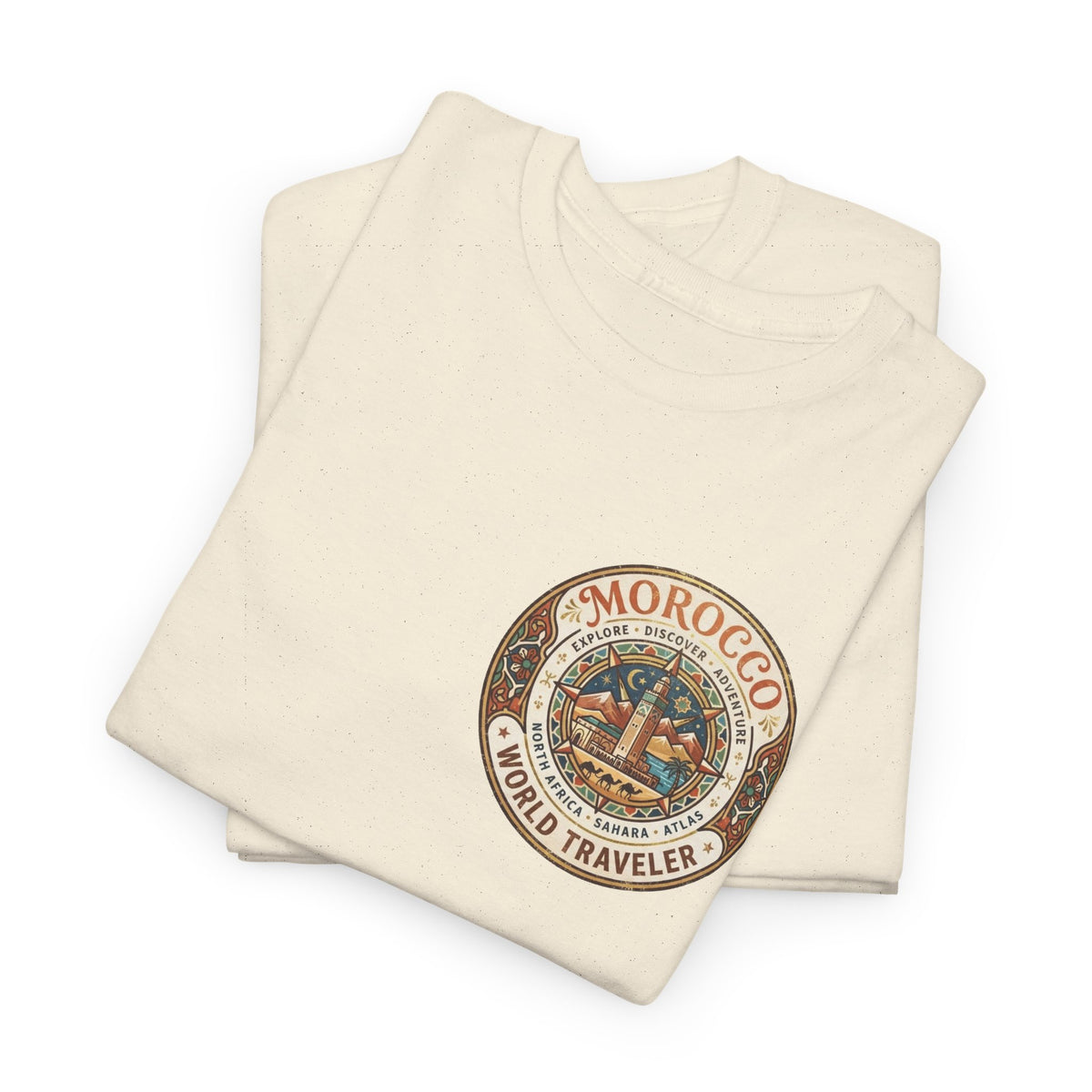 Morocco World Traveler Unisex Heavy Cotton Tee
