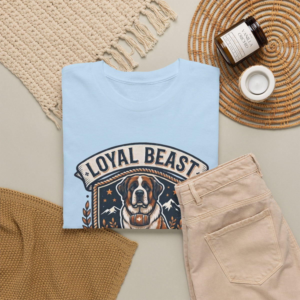 Loyal Beast Saint Bernard Unisex Heavy Cotton Tee