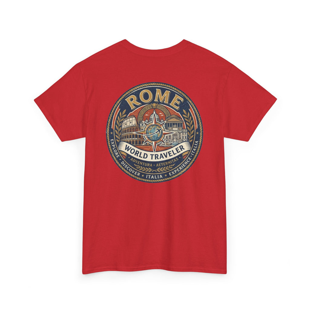 Rome, Italy World Traveler Unisex Heavy Cotton Tee