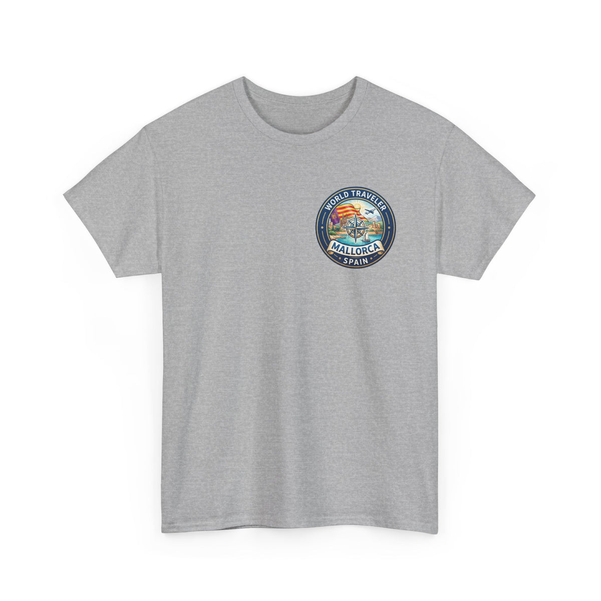 Mallorca, Spain World Traveler Unisex Heavy Cotton Tee