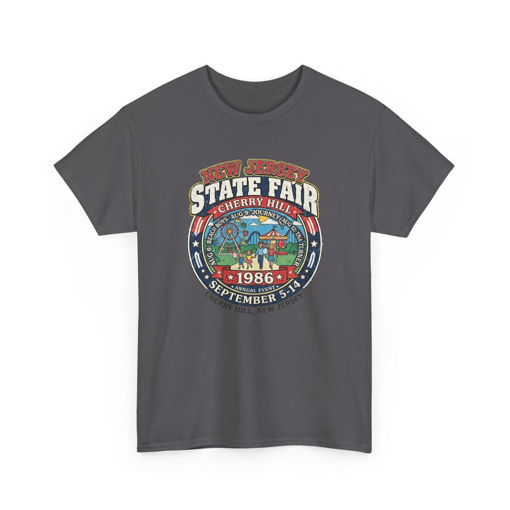Nj State Fair 1986 vintage graphic Unisex Heavy Cotton Tee